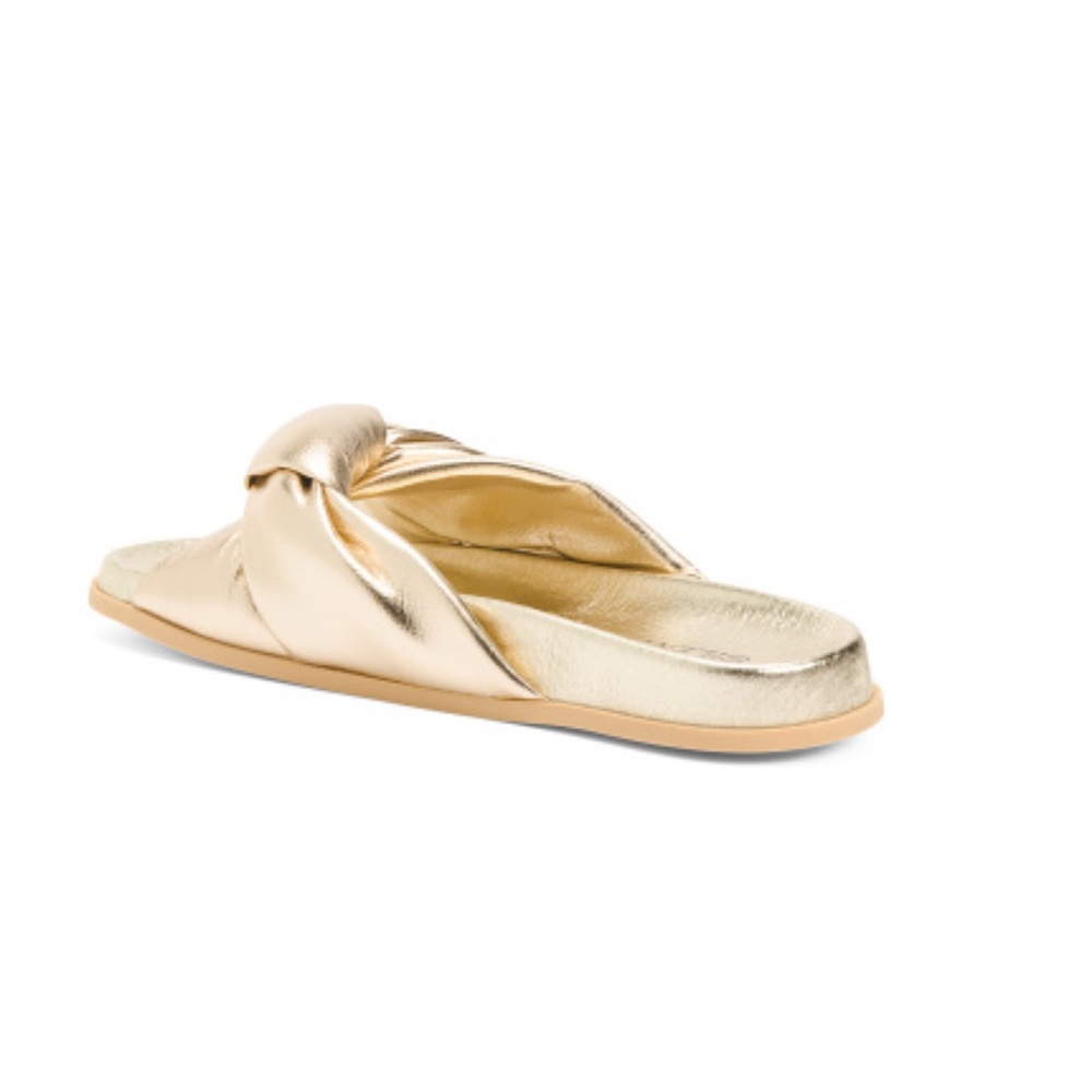Silent D Gold Minimalist Sandals